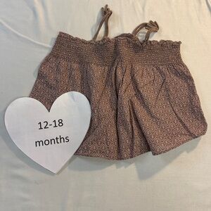 GAP Brown Smocked Baby Top